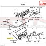 Mitsubishi HVAC/Radio Panel Clip - Evo 7/8/9