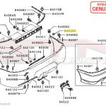 Mitsubishi Rear Bumper Bolt Gasket for Evo 7/8/9 (MR396855)