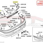 Mitsubishi Rear Bumper Bracket Bolt - Evo 7/8/9