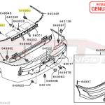 Mitsubishi Rear Bumper Bracket Bolt - Evo 7/8/9