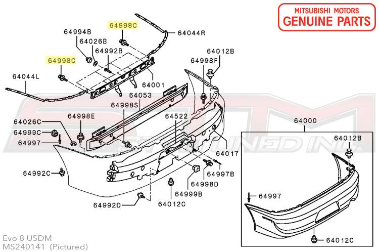 Mitsubishi Rear Bumper Bracket Bolt - Evo 7/8/9