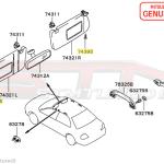Mitsubishi Sun Visor Screw - Evo 7/8/9