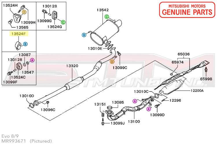 Mitsubishi Exhaust Hanger (B) - Evo 8/9
