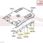 Mitsubishi Headliner Pad Clip - Evo 8/9