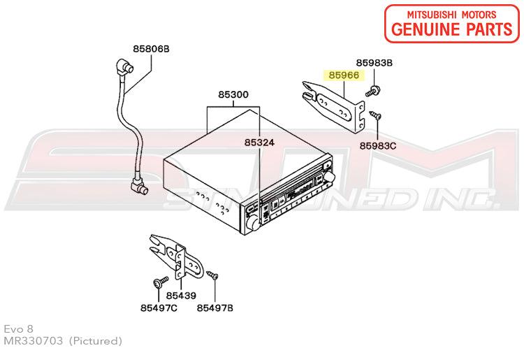 Mitsubishi Radio Mounting Bracket - Evo 8/9 (MR330703)