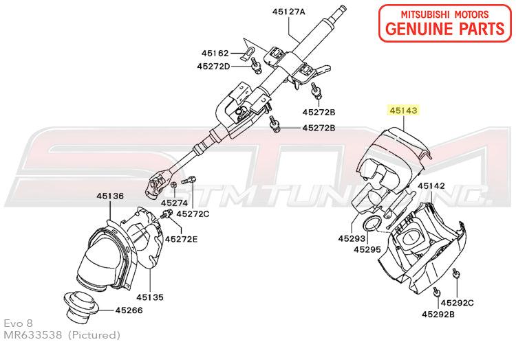 Mitsubishi Steering Column Cover - Evo 8/9