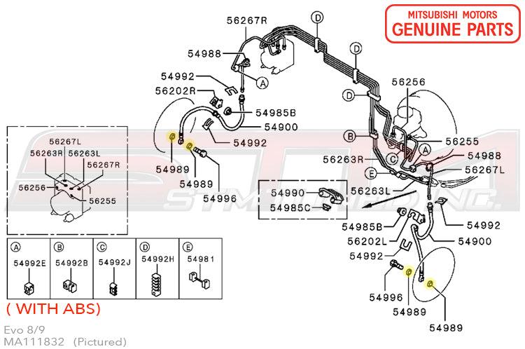 Mitsubishi Brake Fluid Line Gasket - Evo 7/8/9