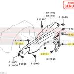 Mitsubishi Sticky Fender Washer - Evo 7/8/9/X