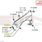 Mitsubishi Sticky Fender Washer - Evo 7/8/9/X
