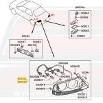 Mitsubishi OEM Evo 9 JDM Taillights (Black Chrome)
