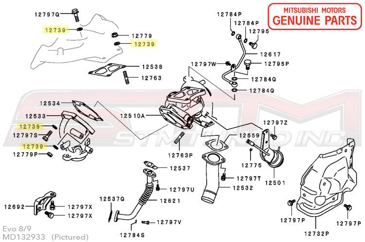 Mitsubishi OEM Turbo Bolt Washer for Evo DSM (MD132933)