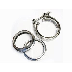 3.5 Inch Stainless V-Band Flange and Clamp Set - Male-Female
