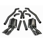 Corsa Performance Dual Rear Exit Catback with Twin 4.0 Inch Tips - Sport Sound Level