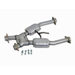 BBK Performance Short Mid X Pipe with Catalytic Converters - Aluminized Steel