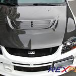 Rexpeed Carbon Fiber Hood Vent for Evo 8/9 (R53)