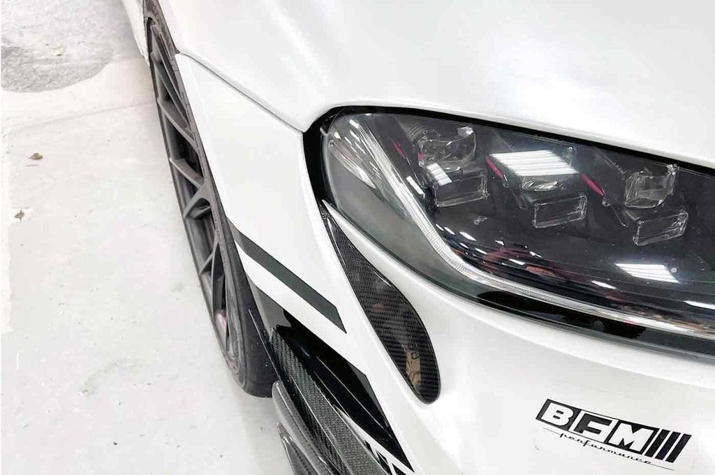 Rexpeed Dry Carbon Front Side Water Drop Garnish Covers for MKV Supra GR (TS129)