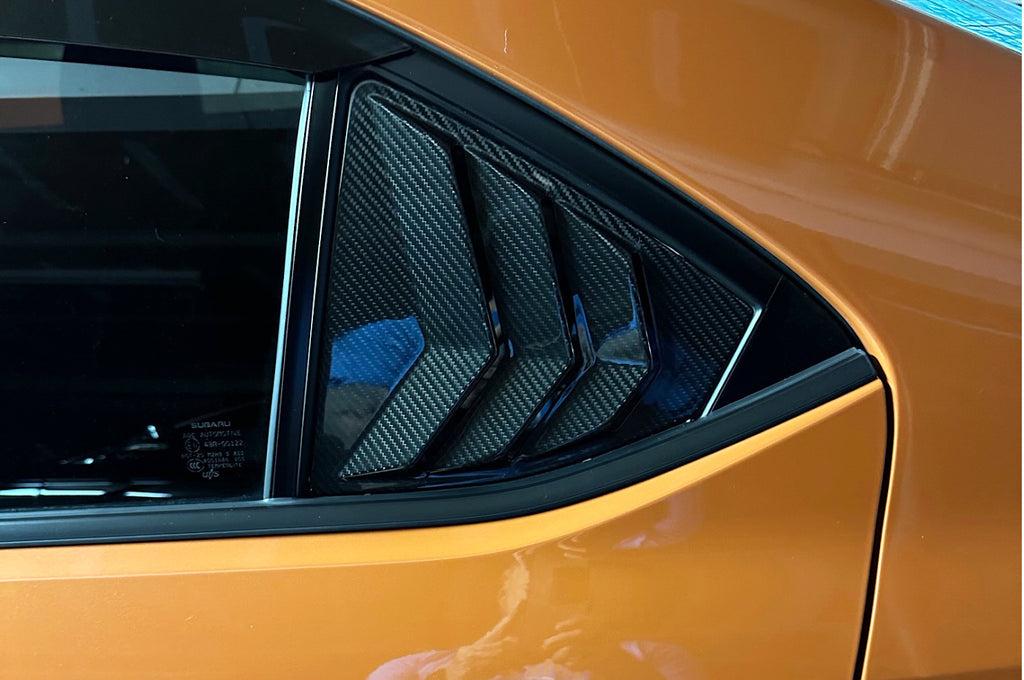 Rexpeed Dry Carbon Rear Window Louver Shutter Cover for 2022+ Subaru WRX (G93)