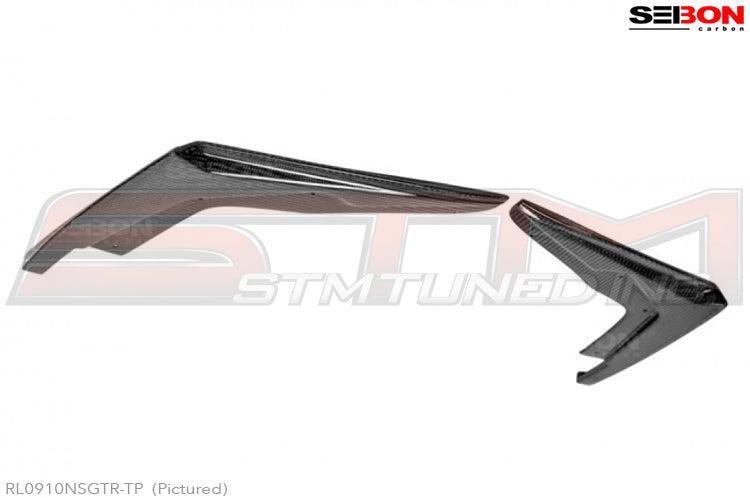 Seibon Carbon Fiber Rear Bumper Under Spoiler Lip (Gloss) - R35 GTR * Discontinued *