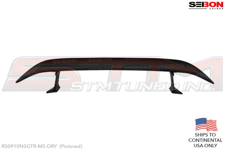 Seibon Carbon Fiber Rear Spoiler (MS Style / Dry Carbon) - R35 GTR * Discontinued *