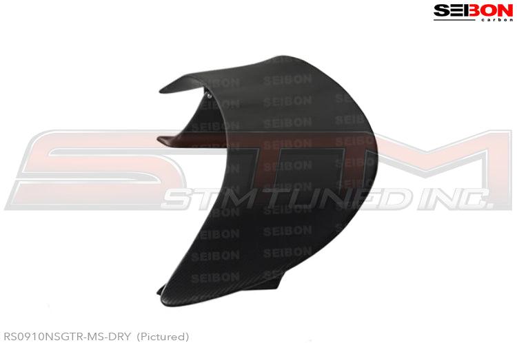 Seibon Carbon Fiber Rear Spoiler (MS Style / Dry Carbon) - R35 GTR * Discontinued *