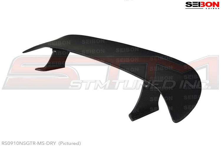 Seibon Carbon Fiber Rear Spoiler (MS Style / Dry Carbon) - R35 GTR * Discontinued *