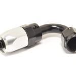 Russell Full Flow Hose End Black/Silver 120°