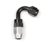 Russell Full Flow Hose End Black/Silver 120°