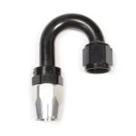 Russell Full Flow Hose End Black/Silver 180°
