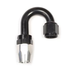 Russell Full Flow Hose End Black/Silver 180°