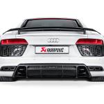 Akrapovic Slip-On Titanium Exhaust for 2016-2018 Audi R8 (S-AUR8SO3-T)