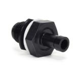 STM -6AN Black Anodized E85 Safe Fuel Bulkhead Fitting