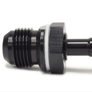 STM -8AN Black Anodized E85 Safe Fuel Bulkhead Fitting