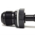 STM -8AN Black Anodized E85 Safe Fuel Bulkhead Fitting