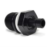STM -8AN Black Anodized E85 Safe Fuel Bulkhead Fitting