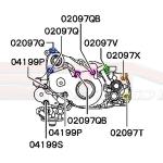 Mitsubishi OEM Front Cover Bolt Kit for Evo 4-9