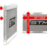 STM Evo 7/8/9 Billet Aluminum Slim Radiator