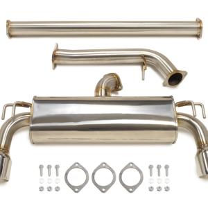 STM Evo X Stainless Cat-Back Dual Exit Exhaust (With Muffler)