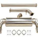STM Evo X Stainless Cat-Back Dual Exit Exhaust (With Muffler)