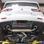STM Evo X Stainless Cat-Back Dual Exit Exhaust (With Muffler)