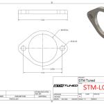 STM Stainless Steel Exhaust Flange 2-Bolt / 3-Inch (SEF3)