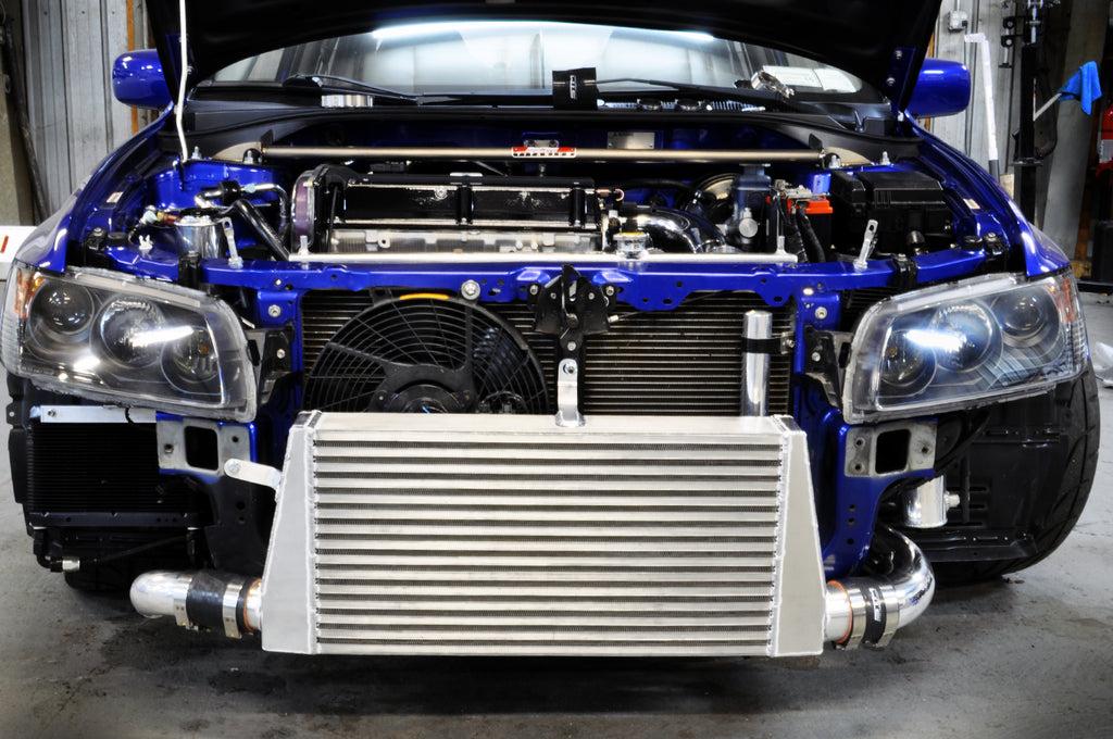 STM Evo 7/8/9 Lower Intercooler Pipe for Stock Frame Turbo (Aluminum)