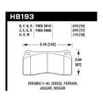 Hawk Street 5.0 Brake Pads (Rear Pair) for R35 GTR (HB193B.670)