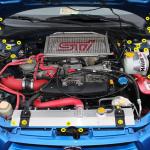 Dress Up Bolts Titanium Engine Bay Kit for 02-03 WRX (SUB-011)