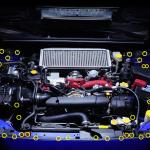 Dress Up Bolts Titanium Stage 2 Engine Bay Kit for 2015-2021 WRX/STi (SUB-015)