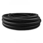Vibrant Black Nylon Braided Flex Hose