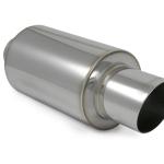 Vibrant Stainless Polished Muffler with Angle Cut Tip (1061)