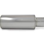 Vibrant Stainless Polished Muffler with Straight Cut Tip
