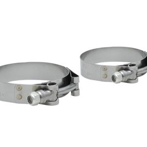 Vibrant Stainless Steel T-Bolt Clamps (Pack of 2)