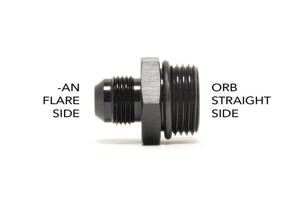 Vibrant Straight Adapter Fittings (-AN Male to ORB Male)
