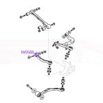 Whiteline Rear Control Inner Toe Bushings for Evo 4-9 (W0588)